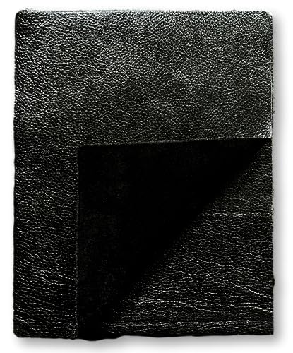 Metallic Cowhide: 8.5" x 11" Pre Cut Pieces (Black, 3 Pack) - color: Black, size: 3 Pack
