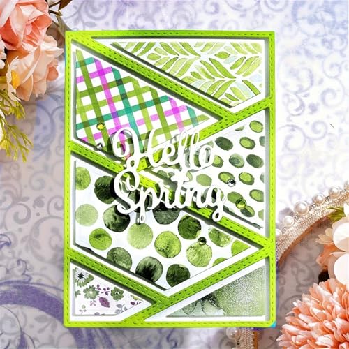 Metal Cutting Die for Scrapbooking - Cut Stencils for DIY Scrapbook Photo Album Decorative Paper Card, Card Making Supplies & Crafting Die Cut (Irregular Background Box 5.5 x 3.9 in) - color: Irregular Background Box 5.5 x 3.9 in