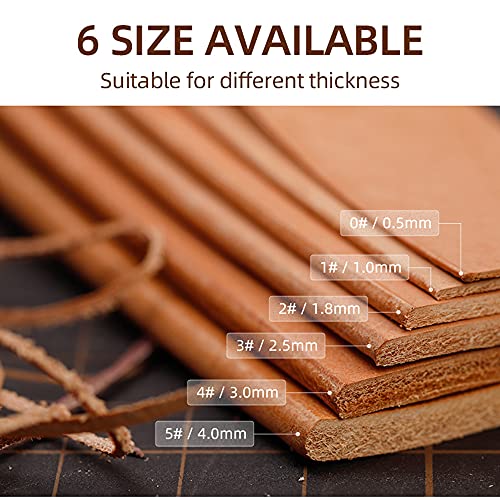 WUTA M390 Die Steel Leather Edge Beveler PRO 1.0mm 1PCS Skiving Craft Work Tools Cutter Edger Creaser Skiver Supplies Professional Design Bevelers Leathercraft Kit Ebony Handle - size: Size 2 (1.0mm) M390