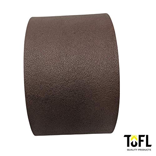 Genuine Top-Grain Leather Strap | 48 Inches Long | 2 Inches Wide | 1/16 Inch Thick (4-5 oz) | 1 Leather Strip for DIY Arts & Craft Projects, Clothing, Jewelry, Wrapping | Dark Brown | 48" L x 2" W x 1/16" Thick | Smooth Grain & Suede Back | Trim, Wraps &
