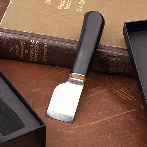 Leather Cutting Knife, Leather Skiving Knife with Wooden Handle | Leatherworking Craft Cutting Hand Tool Exquisite Package for DIY Leathercraft