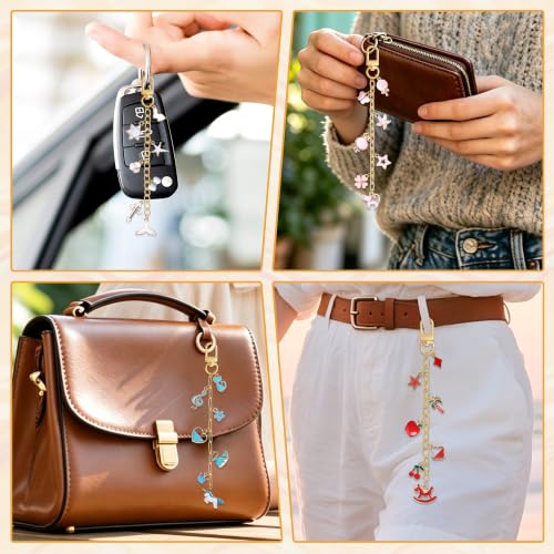 SUTROMA 423Pcs Lip Gloss Charms Keychain Making Kit - color: Kind1