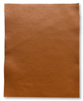 Natural Grain Cow Leather: 8.5'' x 11'' Pre Cut Leather Pieces (Cognac, 3-Pack) - color: Cognac, size: 3-Pack