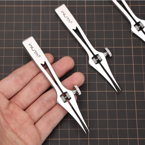 WUTA Leather Chisel All-Polished Pricking Iron Adjustable 2-6mm French Style Puncher Punching Tool (Adjustable 2 Teeth) - size: 2 teeth [adjustable]