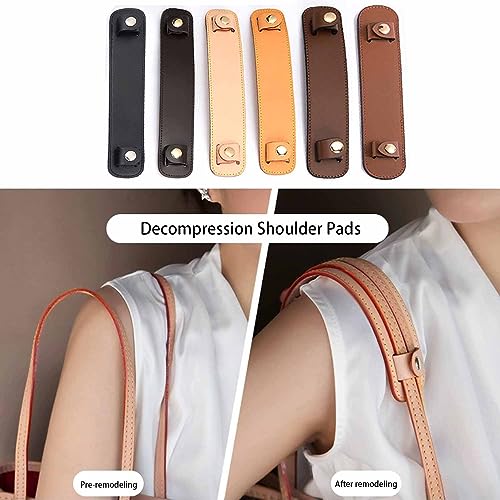Vachetta Leather Shoulder Pad Soothing Shoulder Pad for Cossbody Bag Straps - color: Vachetta Beeswax Color