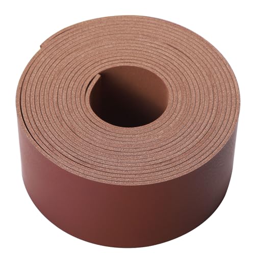 Picheng Faux Leather Strap for Crafts: 2 Inch Wide 138" Long Leather Strips (Pack of 2) - color: Brown, size: 2 Inch (Pack of 2)