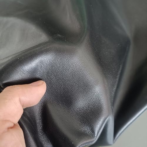 Sheep Skin, 0.7-1.0mm Thick, for Gloves, Clothing, Leather Sheets for Crafts and Arts (Black 10-11 Square feet) - color: Black 10-11 square feet