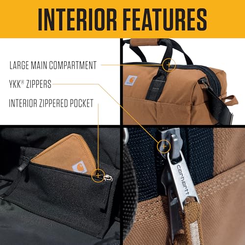 Carhartt Utility 35L Duffel Carhartt Brown | Classic Duffels, Heavy-Duty Bag for Jobsite, Gym, & Travel - color: Carhartt Brown, style: 35l