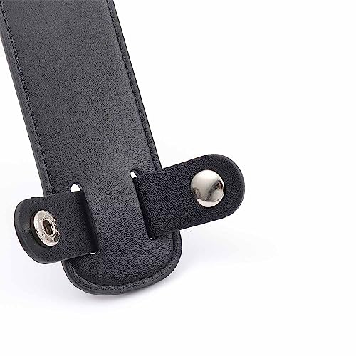 Vachetta Leather shoulder pads Leather shoulder strap pads for designing stylish decompression handbag bags - color: Black Strap Pad