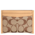 Coach Essential Card Case - color: Khaki Light Peach