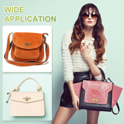 uxcell Bee Turn Lock Clasp, Zinc Alloy Closures Lock Fasteners Purse Twist Clip Clasp for Handbag Leather Bag Making - color: Gold