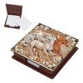 JISHSHAY Diamond Painting Note Box Horse Diamond Art Sticky Note Holder Gem Art Notecard Box Gem Painting Mosaic Kits for Adults Embroidery Kit Memo Pad Holder, Contains 160 Sheets of Paper - color: Horse