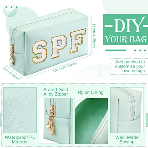 Sanwuta 9 Pcs Makeup Bags Bulk Toiletry Case,Mint Green - color: Mint Green