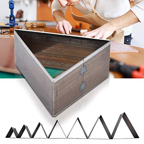 Leather Hole Punch Set, 7 Pieces, 20-50mm Triangle Shape, DIY Craft Tools for Belt Wallet Making