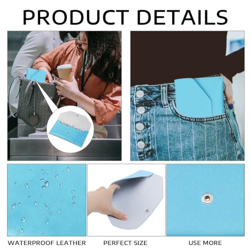 BLMHTWO Cash Wallets for Women - Reusable Leather Cash Envelope Wallet for Budgeting, Billing (Deep Blue) - color: Deep Blue