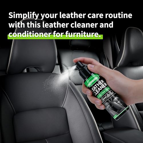 Leather Cleaner Conditioner Car Interiors Care Kit Seat Purses Bags - color: Clear Spray & Condiction Cream