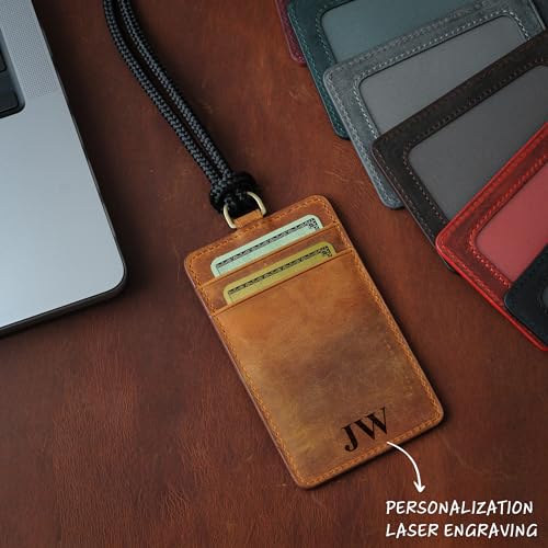 Handmade Leather Card Holder Wallet, Leather Minimalist Wallet with ID Card Holder, Slim Bifold ID Wallet - color: Red