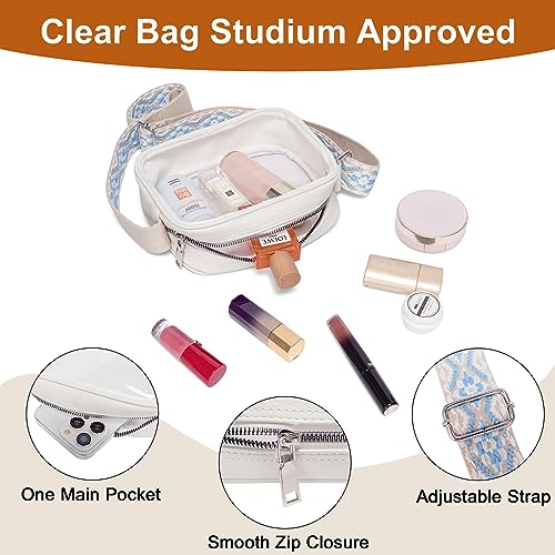 CLUCI Crossbody Bags for Women Crossbody Purses for Women Cross Body Bag Crossbody Purse with Adjustable Wide Strap | Womens Cross Body Bag Purse, Adjustable Wide Strap, Gifts for Women - color: Clear-white