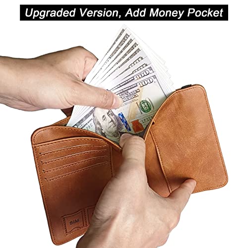 LOHASLIFE Passport Holder for Travel, Rfid Blocking Passport Cover Wallet - color: 116#Brown