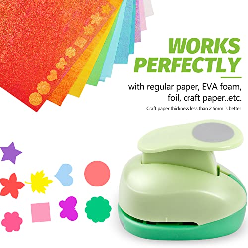 Craft Hole Punch 9 Pcs 5/8 Inch Paper Punches for Crafting Hole Punch Shape | Hole Puncher for Crafts, Different Shape Crafting Designs for Crafting & DIY Projects - style: 9 Different pattern 5/8 Inch Set 3