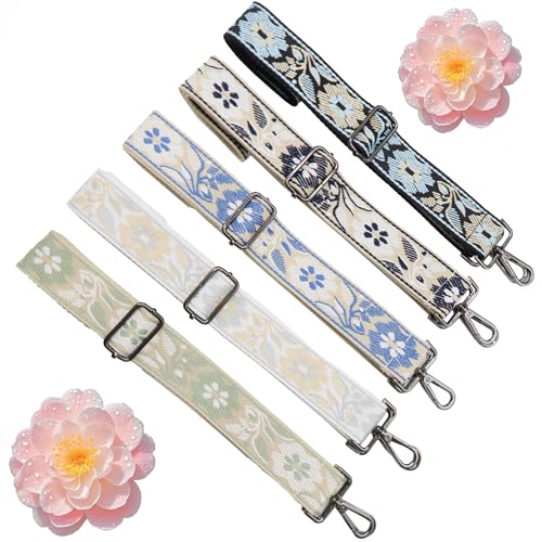 1.5" Wide Purse Strap Silver Hardware Adjustable Replacement Long Crossbody Bag Strap for Thick Shoulder Bags Canvas Handbags Straps - color: Silver Hardware-Sky Blue