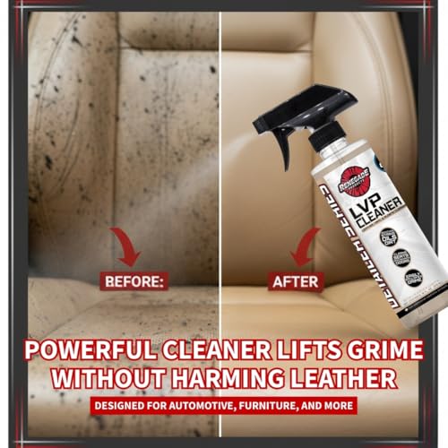Renegade Products Leather Clean and Condition Kit – Deep Clean & Condition Seats, Upholstery & Trim with Brushes, Towels & Non-Greasy Finish