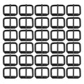 BIKICOCO Roller Buckle, 1'' x 3/4'' Heel Rolling Bar Buckles for Bags Leather Webbing Straps, Black - Pack of 30 - color: Black X 30 Pcs