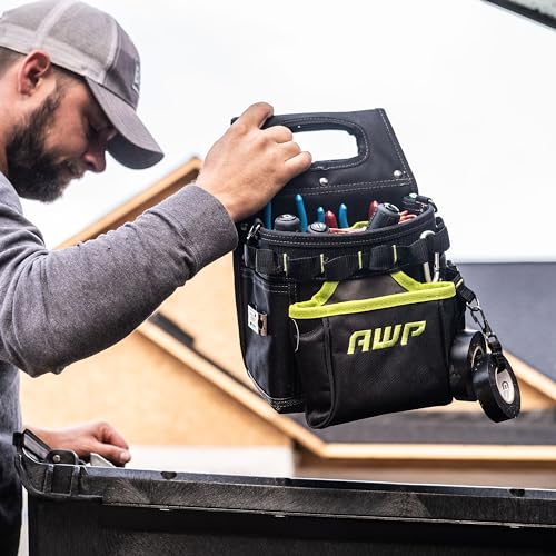 AWP Tool Pouch, Electrician Tool Pouch, Premium, Professional Multi-Pocket Organizer - size: 1 Pack, style: Portable Tool Box