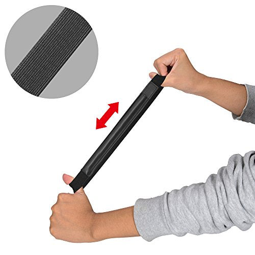 Doormoon Pencil Holder PU Leather Pouch Compatible for Apple Pencil, Black | Detachable, Elastic, compatible for Apple Pencil Pro, Apple Pencil (USB-C), Apple Pencil 1st/2nd