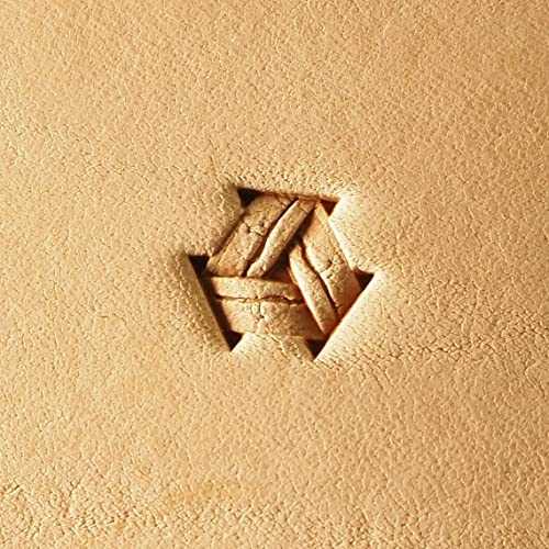 DandS ltd Leather Stamp Tool, Basket Weave, Professional Steel Craft Tool for Leatherworking, Embossing, Carving & Stamping Leather Projects, Belts Wallets & DIY Projects Compatible with Mallet #522M - color: Basket weave 0.39" x 0.39"