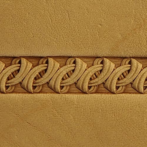 DandS ltd Leather Stamp Tool, Ornamental, Professional Steel Craft Tool for Leatherworking, Embossing, Carving & Stamping Leather Projects, Belts Wallets & DIY Projects Compatible with Mallet #531 - color: Ornamental 0.39" x 0.47"