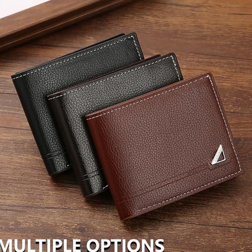 Slim Wallet for Men with Coin Purse, Minimalist Wallet with Zipper, Bifold Mens Wallets with Credit Card Holder, PU Leather Men's Wallet with Money Clip, Carteras Para Hombres (BLACK Z) - color: BLACK Z