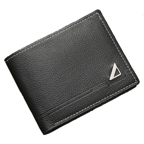 Slim Wallet for Men with Coin Purse, Minimalist Wallet with Zipper, Bifold Mens Wallets with Credit Card Holder, PU Leather Men's Wallet with Money Clip, Carteras Para Hombres (BLACK Z) - color: BLACK Z