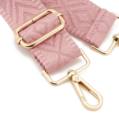 Wide Shoulder Strap (Solid),Adjustable Replacement Belt Crossbody Canvas Bag Handbag - color: Jx5pink