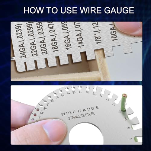Professional Wire Gauge Measuring Tool-Set of 2 - size: Set of 2
