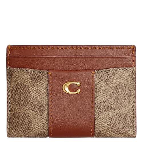 Coach Essential Card Case - color: B4/TAN CARAMEL