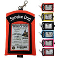 ActiveDogs Service Dog ID Card Pouch, Clip-On Badge Holder, Orange - color: Orange