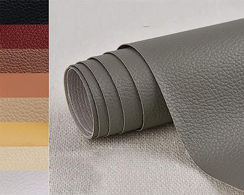 PXBBZDQ Leather Repair Tape 15.7"×59" Self Adhesive Leather Repair Patch for Car Seat,Sofas,Couches,Furniture - color: Grey, size: 15.7 x 59 Inches