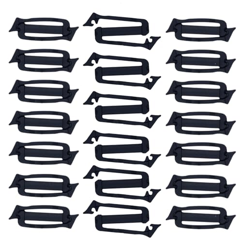 20PCS 1 Inch/25mm Webbing Connecting Clip Backpack Bag Clips Strap Buckle Tri Glides Slides for Straps on Backpacks and Outdoor Gear