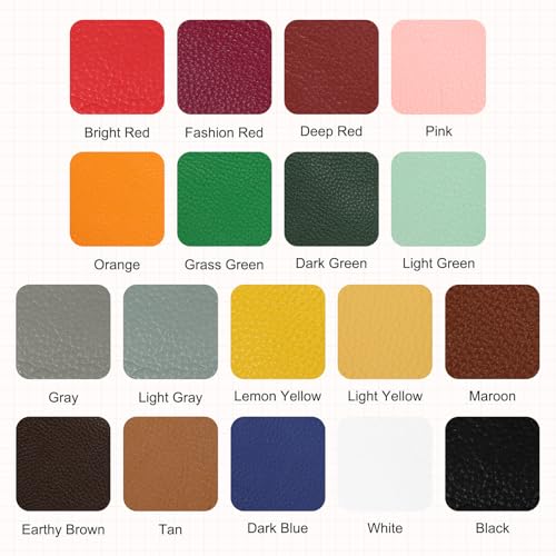 MECCANIXITY 1 PCS Top Grain Leather Sheet 11.8 x 7.9 Inch Natural Cow Leather 1.5-1.8mm Fabric Pieces for DIY Craft Furniture Office Belts Notebook Covers, Black - color: Black, size: 1.5-1.8mm