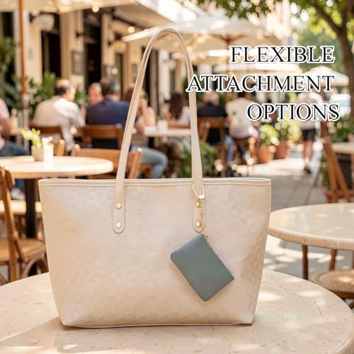 Full Grain Leather Coin Purse with Key Chain - Small Change Purse Keychain Card Holder Keychain Pouch Small Keychain Wallet for Women and Men (Powder Blue) - color: Powder Blue, Regular Size