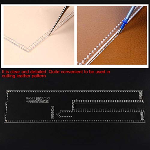 Leather Craft Clear Acrylic Shoulder Bag Round Bag Pattern Stencil Template