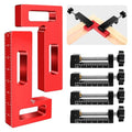 Corner Clamps for Woodworking - Durable & Versatile 90 Degree Right Angle Clamps, 2 Pack 2" x 4" Aluminum Positioning Squares with 4 C-Clamps for Cabinets, Frames, and Drawers - style: 2 Packs
