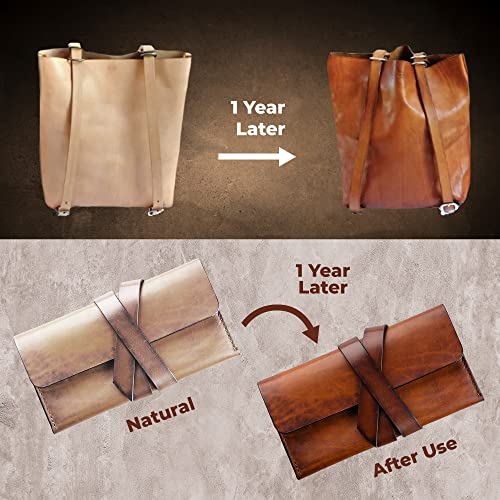 ELW Full Grain Cowhide Leather 4-5 oz [1.6-2mm] Thickness in Pre-Cut Size: 2PC 12"x24", AB Grade Hide Vegetable Tanned Leather Using for Tooling, Carving, Molding, Dyeing Material for Craft, Hobby - size: 2PC 12"x24"