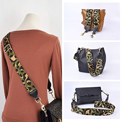 CLOUDMUSIC Handbag Strap Replacement Shoulder Crossbody Strap Purse Strap for Women Girls - color: Camouflage Green