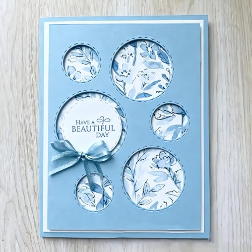 Metal Cutting Die for Scrapbooking - Cut Stencils for DIY Scrapbook Photo Album Decorative Paper Card, Card Making Supplies & Crafting Die Cut (Circular Ring 5.3 x 4.1 in) - color: Circular Ring 5.3 x 4.1 in