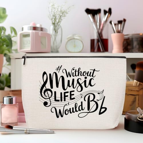 ZHAMEN Music Lover Makeup Bag Cosmetic Bags for Women - color: Multicolor 1434