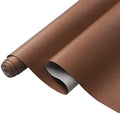 Picheng Pearlescent Faux Leather Fabric: 13.8" x 53" Soft Faux Leather Roll | Lychee Texture Solid Color Faux Leather Sheets Marine Vinyl for Making Crafts Leather Earrings Bows Sewing DIY (Bronze) ﻿ - color: Bronze