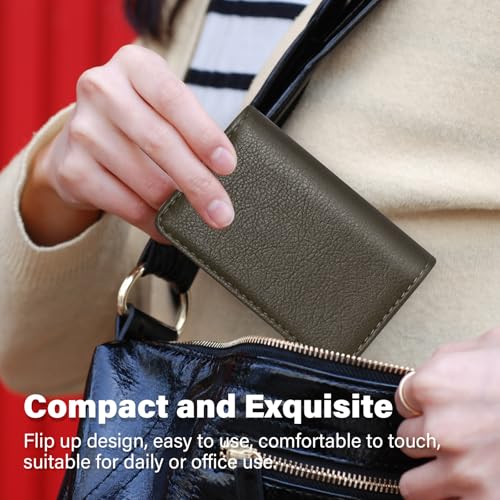 RFID Blocking Wallet - Minimalist Leather Business Credit Card Holder (A65-01) - color: A65-01