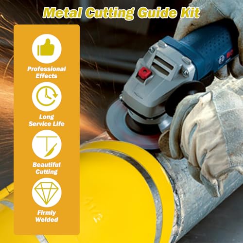 Magnetic Metal Cutting Guide Kit 4-1/2 inch Pro Pipe Cutting Guide - color: 4-1/2 Inch